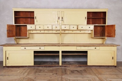Large Edwardian Pine Kitchen Cabinet